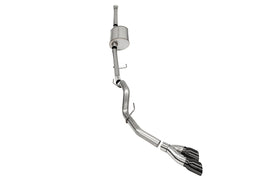 Corsa Performance 3.0 Inch Single Side Exit Catback Exhaust System with Twin 4.0 Inch Pro Series Black Tips Sport Sound Level 21-25 Ford F-150 157 Inch Wheel Base (21160BLK)
