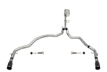 Load image into Gallery viewer, Corsa Performance 3.0 Inch Dual Rear Exit Catback Exhaust System with Flat Cut 4.0 Inch Dual Wall Black Tips Sport Sound Level 21-25 Ford F-150 EcoBoost 141 Inch Wheel Base (21164BLK)