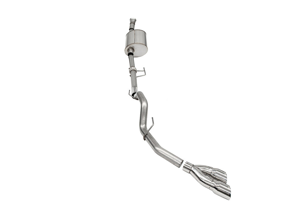 Corsa Performance 3.0 Inch Single Side Exit Catback Exhaust System with Twin 4.0 Inch Pro Series Tips 21-25 Ford F-150 EcoBoost 145 Inch Wheel Base (21166)