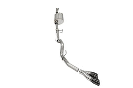 Corsa Performance 3.0 Inch Single Side Exit Catback Exhaust System with Twin 4.0 Inch Pro Series Black Tips Sport Sound Level 21-25 Ford F-150 EcoBoost 145 Inch Wheel Base (21166BLK)