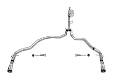 Load image into Gallery viewer, Corsa Performance 3.0 Inch Dual Rear Exit Catback Exhaust System with Flat Cut 4.0 Inch Dual Wall Tips 21-25 Ford F-150 EcoBoost 145 Inch Wheel Base (21167)