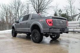 Corsa Performance 3.0 Inch Dual Rear Exit Catback Exhaust System with Flat Cut 4.0 Inch Dual Wall Tips 21-25 Ford F-150 EcoBoost 145 Inch Wheel Base (21167)