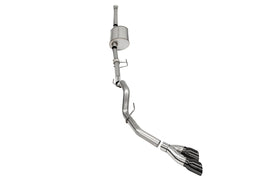 Corsa Performance 3.0 Inch Single Side Exit Catback Exhaust System with Twin 4.0 Inch Pro Series Black Tips 21-25 Ford F-150 EcoBoost 157 Inch Wheel Base (21169BLK)