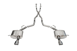 Corsa Performance 2.5 Inch Dual Rear Exit Cat-Back Exhaust System with Single 4.5 Inch Polished Pro-Series Tips 11-24 Dodge Durango (21186)