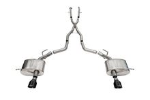 Load image into Gallery viewer, Corsa Performance 2.5 Inch Dual Rear Exit Cat-Back Exhaust System with Single 4.5 Inch Black PVD Pro-Series Tips 11-24 Dodge Durango (21186BLK)