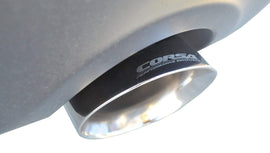 Corsa Performance 2.5 Inch Dual Rear Exit Cat-Back Exhaust System with Single 4.5 Inch Black PVD Pro-Series Tips 11-24 Dodge Durango (21186BLK)