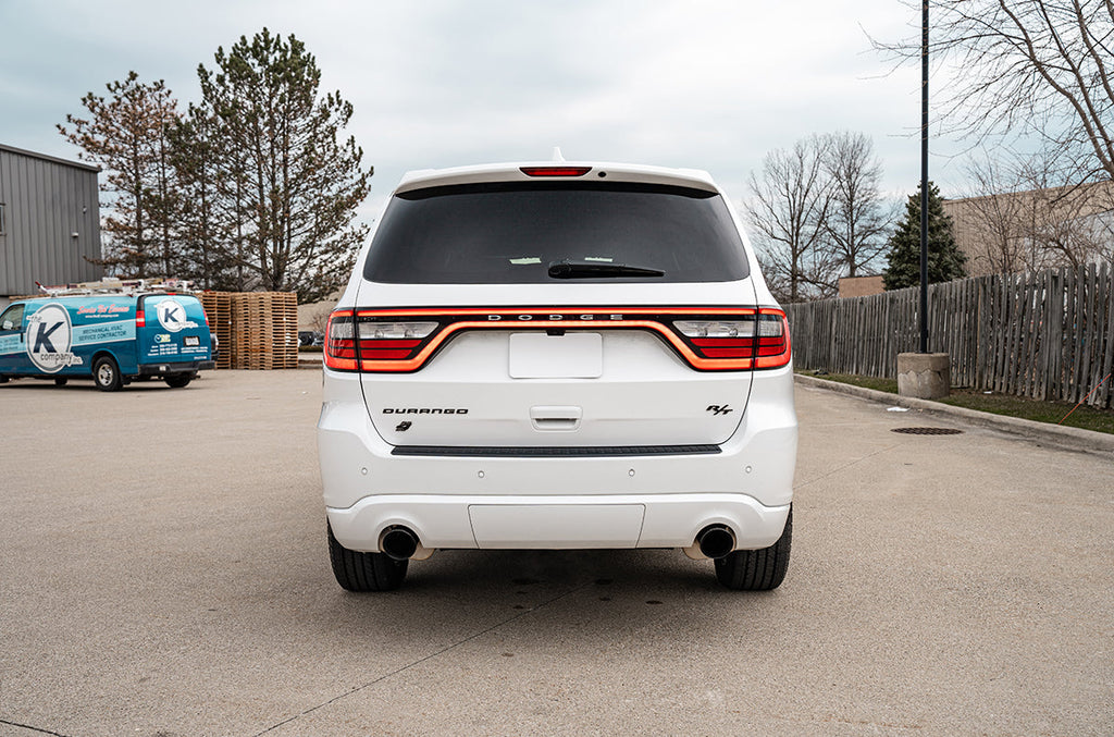 Corsa Performance 2.5 Inch Dual Rear Exit Cat-Back Exhaust System with Single 4.5 Inch Black PVD Pro-Series Tips 11-24 Dodge Durango (21186BLK)
