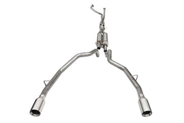 Corsa Performance 3.0 Inch True Dual Catback Exhaust System with Dual Rear Exit and Flat Cut 5.0 Inch Tips 21-24 Dodge RAM TRX 144.6 Inch Wheel Base (21189)