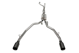 Corsa Performance 3.0 Inch True Dual Catback Exhaust System with Dual Rear Exit and Flat Cut 5.0 Inch Black Tips 21-24 Dodge RAM TRX 144.6 Inch Wheel Base (21189BPC)