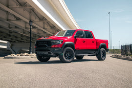 Corsa Performance 3.0 Inch True Dual Catback Exhaust System with Dual Rear Exit and Flat Cut 5.0 Inch Tips 21-24 Dodge RAM TRX 144.6 Inch Wheel Base (21189)