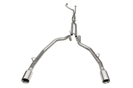 Corsa Performance 3.0 Inch Dual Rear Exit Catback Exhaust System with Flat Cut 5.0 Inch Dual Wall Satin Polished Tips 21-24 Dodge RAM TRX 144.6 Inch Wheel Base (21190)