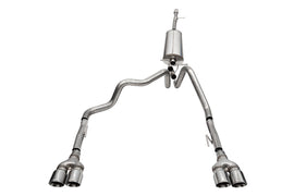 Corsa Performance 3.0 Inch-2.5 Inch Cat-Back Dual Rear Exit Exhaust System with Twin 4.0 Inch Polished Pro-Series Tips 19-24 Chevrolet Silverado/GMC Sierra 1500 147.5 Inch Wheel Base (21199)