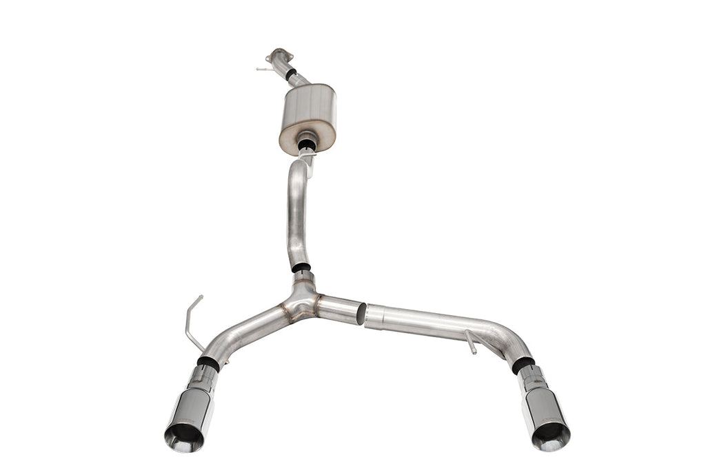 Corsa Performance 2.75 Inch Cat-Back Single Side Exit Exhaust System with Single 4.0 Inch Straight-Cut Polished Tips 21-25 Ford Bronco 2 Door (21204)
