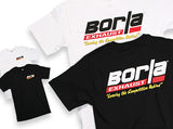 Borla Men's Motorsports White T-Shirt - XXL. - 21211