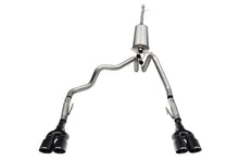 Load image into Gallery viewer, Corsa Performance 3.0 Inch Dual Rear Exit Cat-Back Exhaust System with Twin 4.0 Inch Black Powder Coat Tips 22-24 Chevrolet Silverado ZR2/22-23 GMC Sierra AT4X 147.5 Inch Wheel Base (21238BPC)