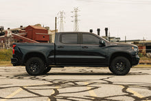 Load image into Gallery viewer, Corsa Performance 3.0 Inch Dual Rear Exit Cat-Back Exhaust System with Twin 4.0 Inch Black Powder Coat Tips 22-24 Chevrolet Silverado ZR2/22-23 GMC Sierra AT4X 147.5 Inch Wheel Base (21238BPC)