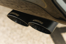Load image into Gallery viewer, Corsa Performance 3.0 Inch Dual Rear Exit Cat-Back Exhaust System with Twin 4.0 Inch Black Powder Coat Tips 22-24 Chevrolet Silverado ZR2/22-23 GMC Sierra AT4X 147.5 Inch Wheel Base (21238BPC)