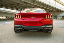 Load image into Gallery viewer, Corsa Performance 3.0 Inch Dual Rear Exit Cat-Back Exhaust System with 4.5 Inch Straight Cut Carbon Fiber Tips Sport Sound Level 24-25 Ford Mustang GT (21255CF)