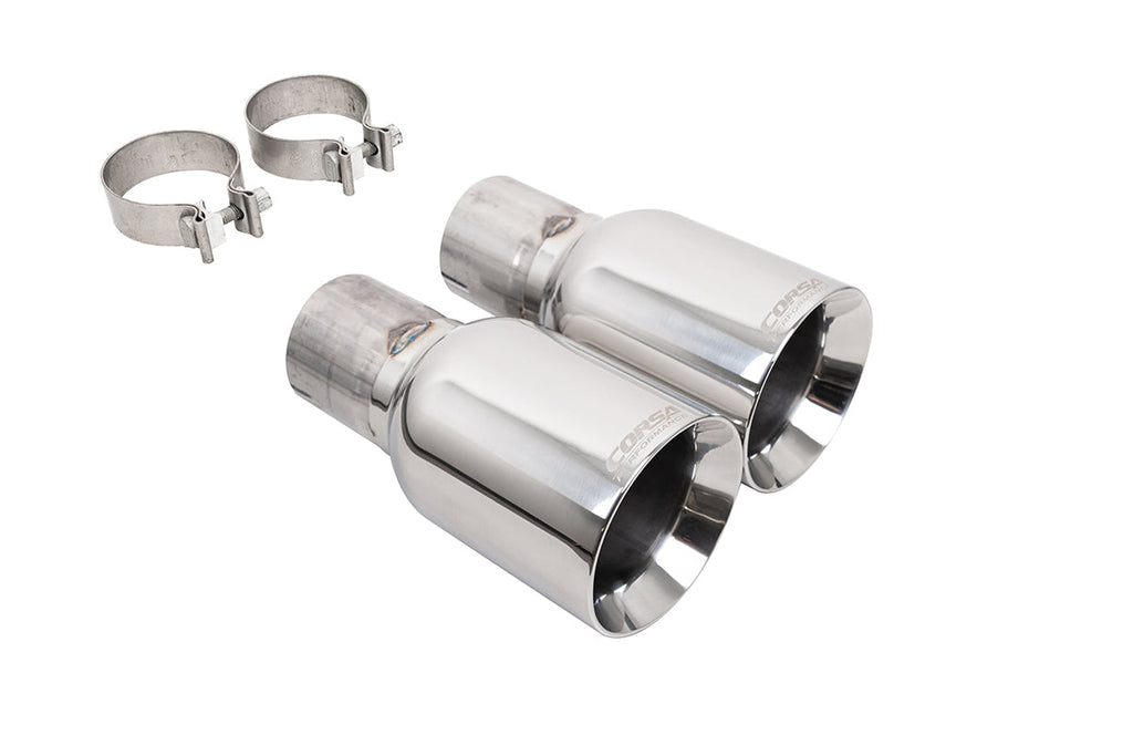 Corsa Performance 4.5 Inch Single Straight Polished Tip Kit 15-17 Ford Mustang GT (21258)