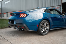 Load image into Gallery viewer, Corsa Performance 3.0 Inch Dual Rear Exit Cat-Back with Twin 4.0 Inch Black PVD Straight Cut Tips 24-25 Ford Mustang GT (21260BLK)