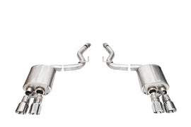 Corsa Performance 3.0 Inch Dual Rear Exit Axle-Back with Twin 4.0 Inch Polished Pro-Series Tips 24-25 Ford Mustang GT (21261)