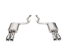 Load image into Gallery viewer, Corsa Performance 3.0 Inch Dual Rear Exit Axle-Back with Twin 4.0 Inch Polished Straight Cut Tips 24-25 Ford Mustang GT (21262)