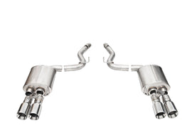 Corsa Performance 3.0 Inch Dual Rear Exit Axle-Back with Twin 4.0 Inch Polished Straight Cut Tips 24-25 Ford Mustang GT (21262)