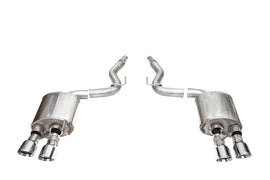 Corsa Performance 3.0 Inch Dual Rear Exit Axle-Back with Twin 4.5 Inch Polished Slash Pro-Series Tips 24-25 Ford Mustang Dark Horse (21267)