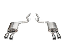 Load image into Gallery viewer, Corsa Performance 3.0 Inch Dual Rear Exit Axle-Back with Twin 4.5 Inch Polished Straight Pro-Series Tips 24-25 Ford Mustang Dark Horse (21268)