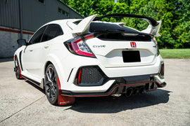 Corsa Performance 3.0 Inch Front Pipe-Back Tri Slash Black Tips 2017-2021 Honda Civic Type-R FK8 (21302BLK)