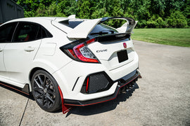 Corsa Performance 3.0 Inch Front Pipe-Back Tri Straight Black Tips 2017-2021 Honda Civic Type-R FK8 (21303BLK)