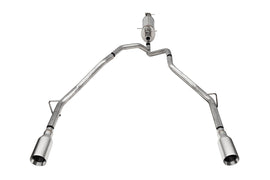 Corsa Performance 2.5 Inch Stainless Steel Sport Cat-back, RSC No Drone Technology, Dual Rear Exit with 5.0 Inch Polished Tips 25-26 RAM 1500 144.5 Inch/153.5 Inch Wheel Base (21309)
