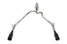Load image into Gallery viewer, Corsa Performance 2.5 Inch Stainless Steel Sport Cat-back, RSC No Drone Technology, Dual Rear Exit with 5.0 Inch Black Tips 25-26 RAM 1500 144.5 Inch/153.5 Inch Wheel Base (21309BPC)