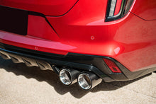 Load image into Gallery viewer, Corsa Performance 3 Inch Cat-Back Exhaust with Dual Mode Active Exhaust; Double X-Pipe, Dual Rear Exit with Twin 4.5 Inch Carbon Tips 22-25 Cadillac CT4 V Blackwing (21317CF)
