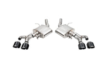Load image into Gallery viewer, Corsa Performance 3 Inch Axle-Back Exhaust with Dual Mode Active Exhaust; Dual Rear Exit with Twin 4.5 Inch Pro Series Black Tips 22-25 Cadillac CT4 V Blackwing (21319BLK)
