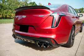 Corsa Performance 3 Inch Axle-Back Exhaust with Dual Mode Active Exhaust; Dual Rear Exit with Twin 4.5 Inch Pro Series Black Tips 22-25 Cadillac CT4 V Blackwing (21319BLK)