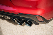 Load image into Gallery viewer, Corsa Performance 3 Inch Axle-Back Exhaust with Dual Mode Active Exhaust; Dual Rear Exit with Twin 4.5 Inch Pro Series Black Tips 22-25 Cadillac CT4 V Blackwing (21319BLK)