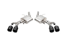 Load image into Gallery viewer, Corsa Performance 3 Inch Axle-Back Exhaust with Dual Mode Active Exhaust; Dual Rear Exit with Twin 4.5 Inch CarbonBlack Tips 22-25 Cadillac CT4 V Blackwing (21319CFBLK)