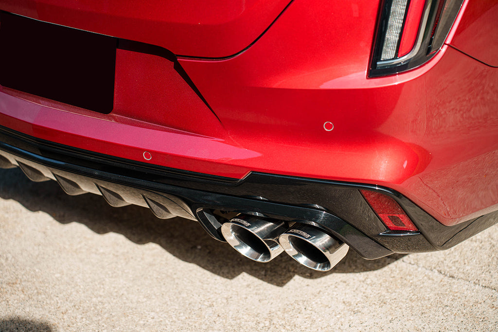 Corsa Performance 3 Inch Axle-Back Exhaust with Dual Mode Active Exhaust; Dual Rear Exit with Twin 4.5 Inch Pro Series Tips 22-25 Cadillac CT4 V Blackwing (21319)