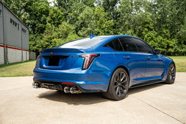 Corsa Performance 3 Inch Cat-Back Exhaust with Dual Mode Active Exhaust; Double X-Pipe, Dual Rear Exit with Twin 4.5 Inch Carbon Tips 22-25 Cadillac CT5 V Blackwing (21320CF)