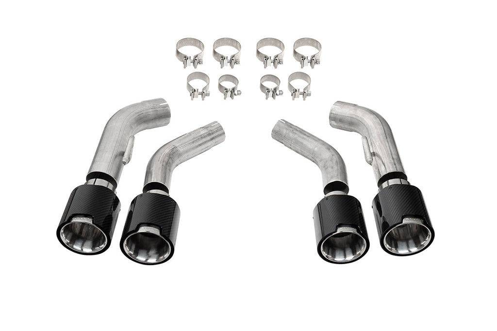 Corsa Performance Quad 4.5 Inch Carbon Fiber Polished Tip Kit 16-24 Chevrolet Camaro SS/16-24 Chevrolet Camaro ZL1 (21835CF)