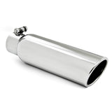 MBRP Exhaust 3.5in. OD. 2.5in. inlet. 12in. in length. Angled Cut Rolled End. T304. - T5148