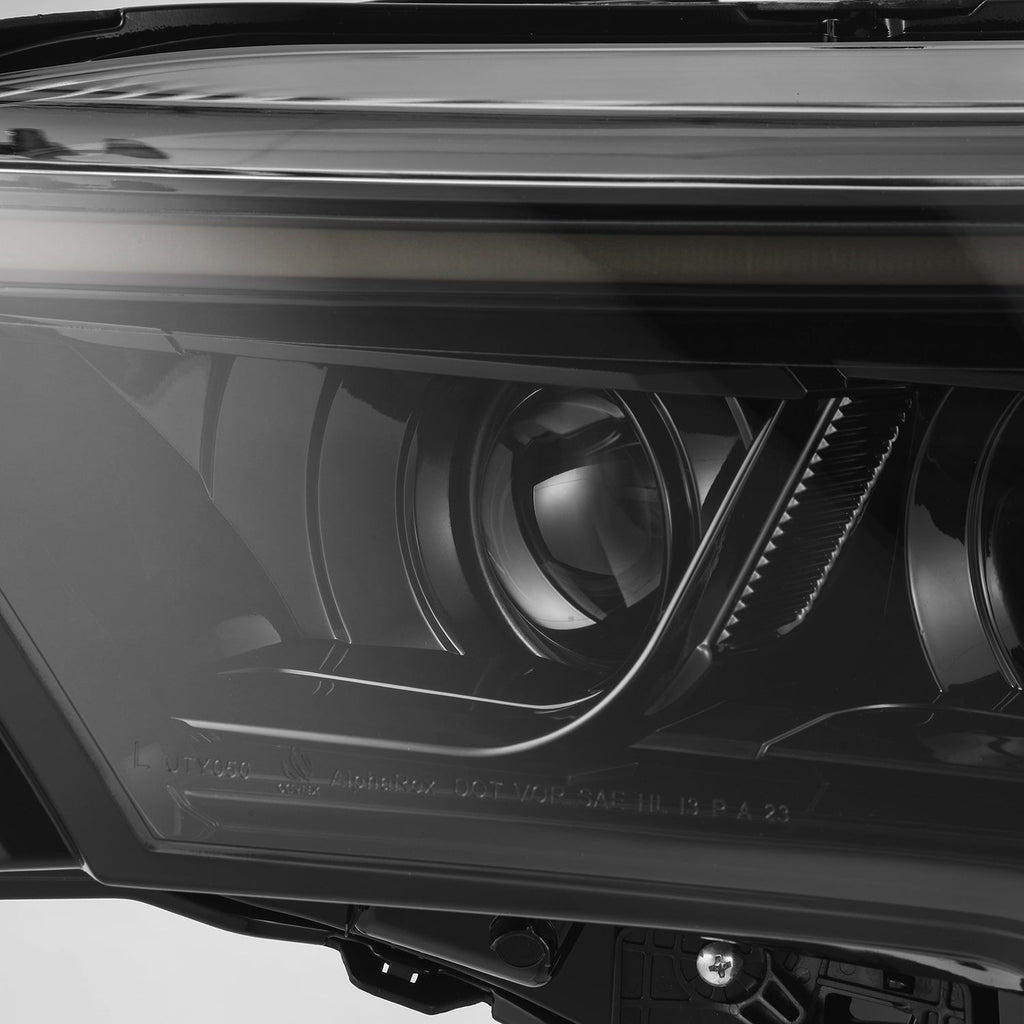 22-25 Toyota Tundra/Sequoia LUXX-Series LED Projector Headlights Alpha-Black