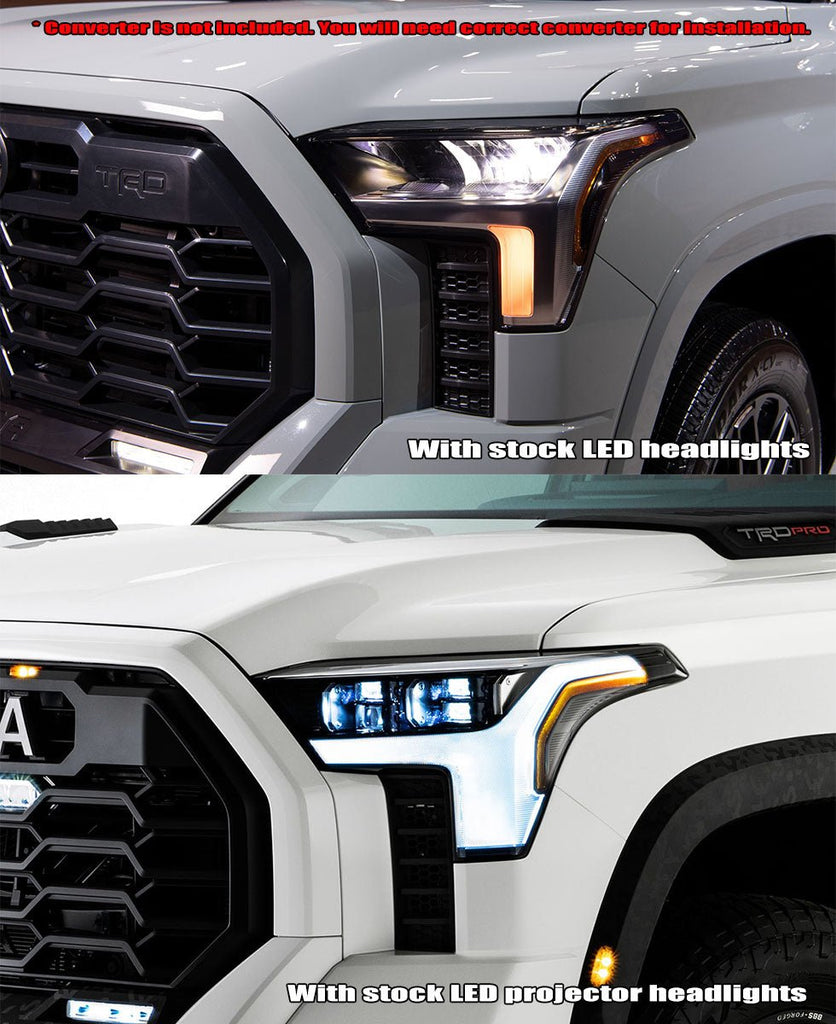 22-25 Toyota Tundra/Sequoia NOVA-Series LED Projector Headlights Black