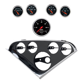 AutoMeter Designer Black Direct Fit Dash Kit 55-56 Chevrolet (1 x 3-3/8in. / 4 x 2-1/16in.) (2207-06)
