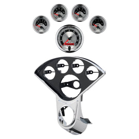 AutoMeter American Muscle Direct Fit Dash Kit 55-59 Chevy Truck (1 x 3-3/8in. / 4 x 2-1/16in.) (2208-01)