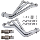 BBK 10-15 Camaro LS3 L99 Long Tube Exhaust Headers With Converters - 1-3/4 Chrome (4021)