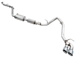 AWE Tuning Exhaust for 4th Gen Toyota Tacoma Dual Chrome Silver Tips (3015-32254)