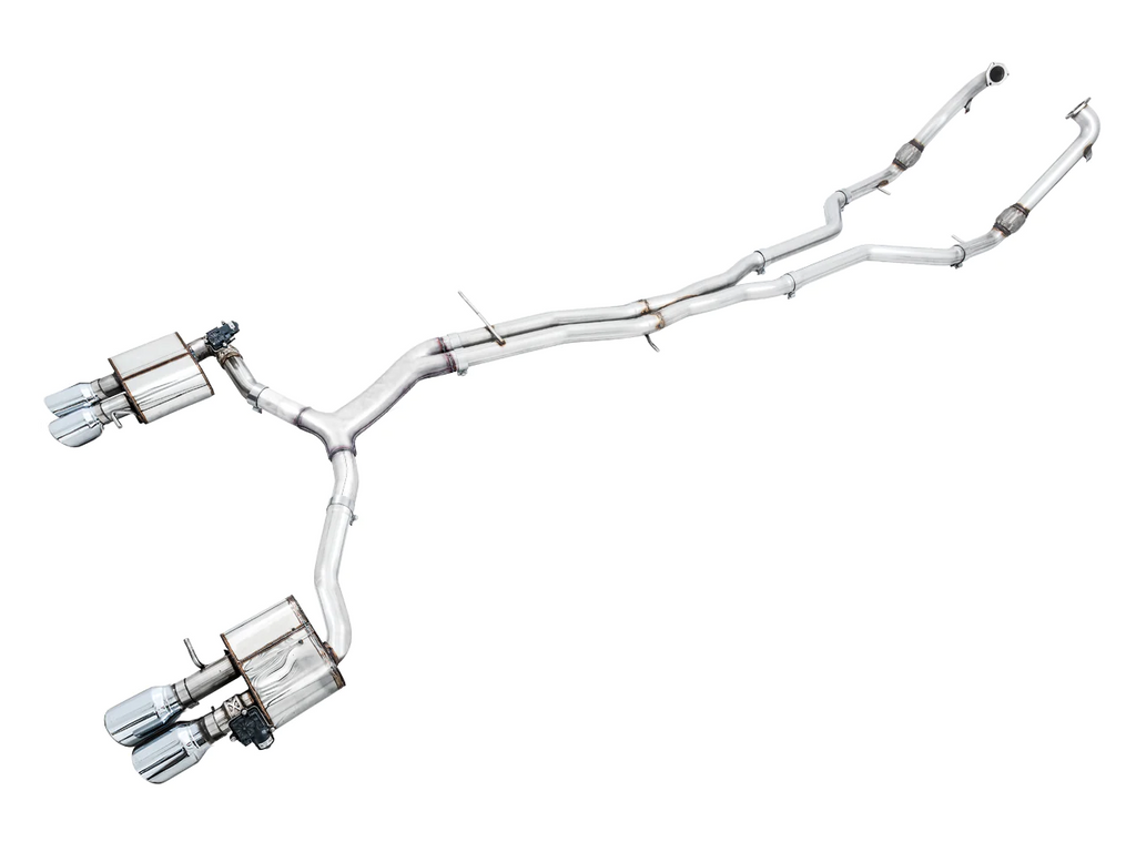 AWE Tuning Audi B9 S5 Sportback SwitchPath Exhaust - Non-Resonated (Silver 102mm Tips) (3025-42042)