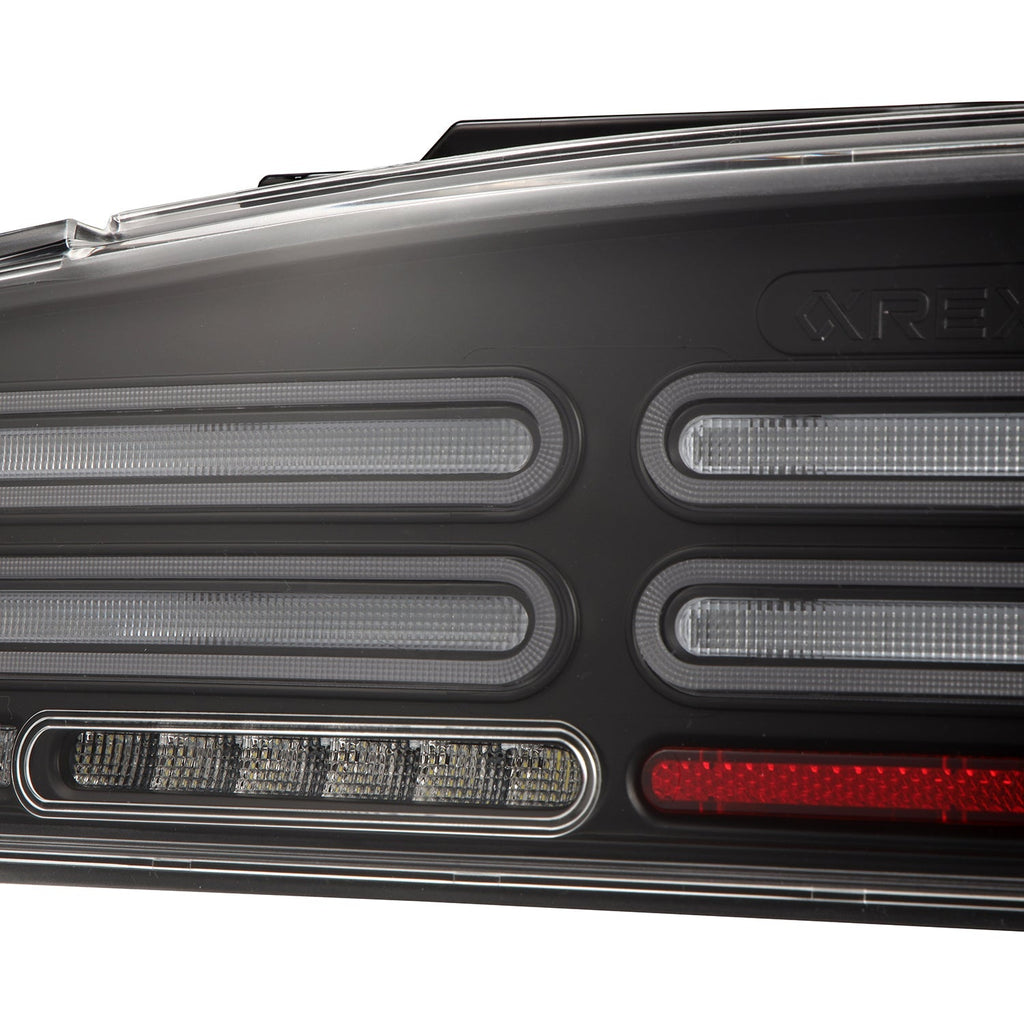23-25 Nissan Z Quad-Loop Style NOVA-Series Prismatic LED Tail Lights Black
